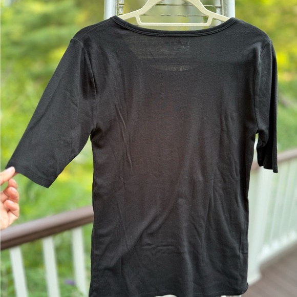 LOFT Black Short Sleeve Tee - Picture 5 of 5